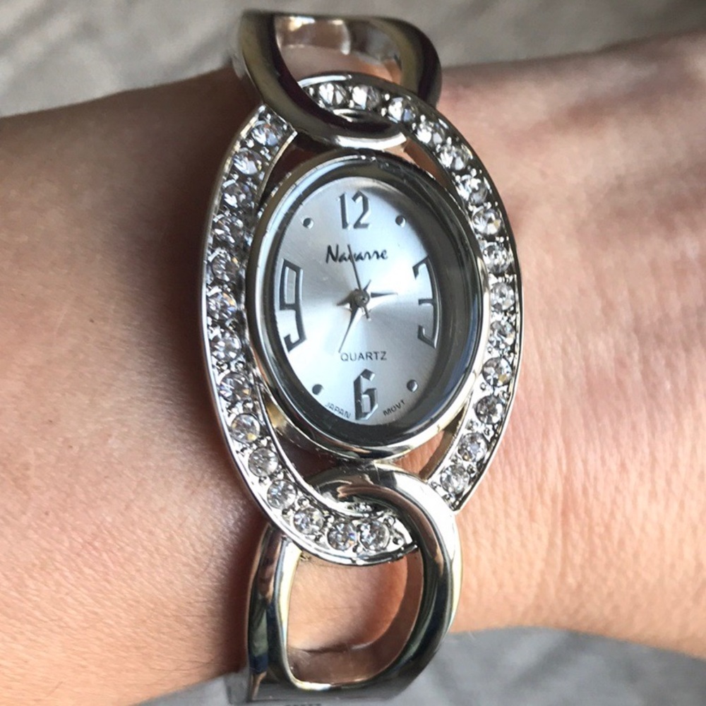 Navanne Bangel Watch w/Swarovski Crystals